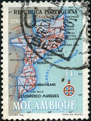 Mocambique (Colonia Portuguesa) - 1954 - Mapa de Mocambique - 10C