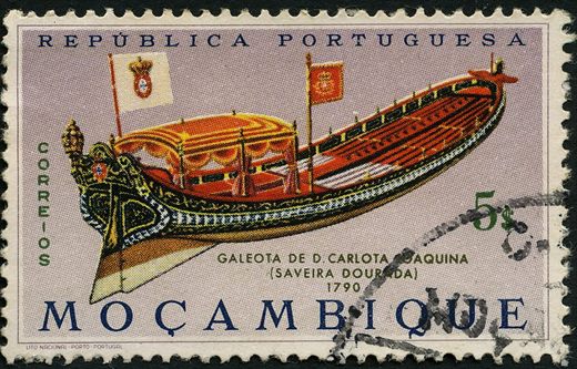 Mocambique (Colonia Portuguesa) - 1964 - Embarcacoes Historicas - 5Esc