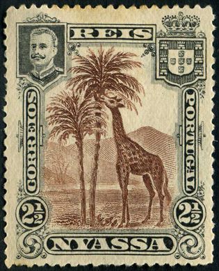 Niassa (Colonia Portuguesa) - 1901 - Girafas D Carlos I - 2R5