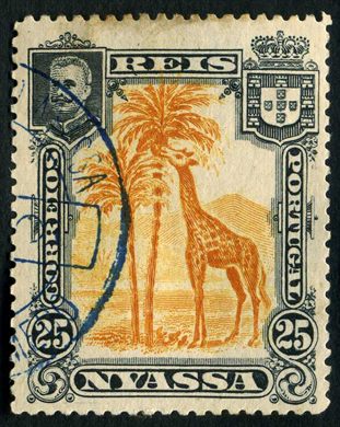 Niassa (Colonia Portuguesa) - 1901 - Girafas D Carlos I - 25R