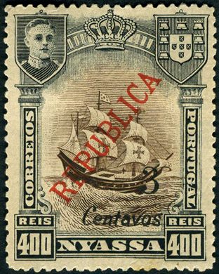 Niassa (Colonia Portuguesa) - 1921 - Caravelas Republica - 3C