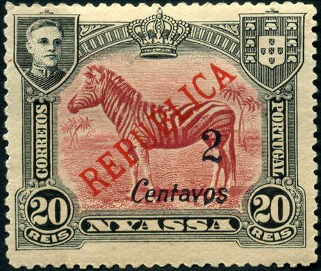 Niassa (Colonia Portuguesa) - 1921 - Zebras Republica - 2C