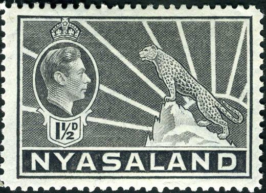 Niassalandia (Colonia Britanica) - 1938 - Jorge VI Leopardo - 1.5D