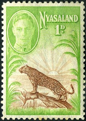 Niassalandia (Colonia Britanica) - 1945 - Jorge VI Leopardo - 1D