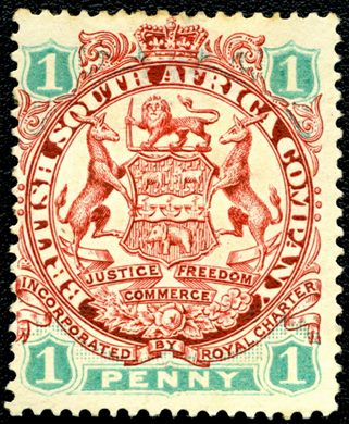 Rodesia (BSAC) - 1896 - Armas - 1D