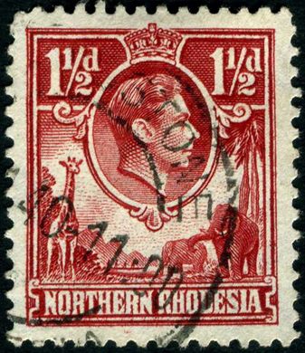 Rodesia do Norte (Protetorado Britanico) - 1925 - Definitivas GKV - 1.5D