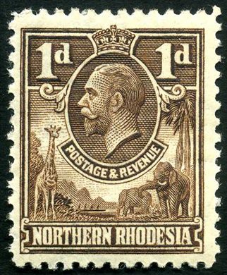 Rodesia do Norte (Protetorado Britanico) - 1925 - Definitivas GKV - 1D
