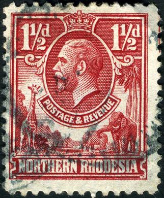 Rodesia do Norte (Protetorado Britanico) - 1925 - Definitivas GKV - 1.5D