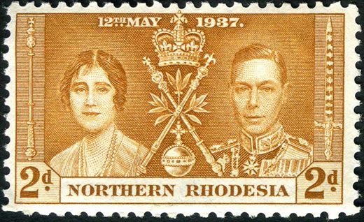 Rodesia do Norte (Protetorado Britanico) - 1937 - Coroacao Jorge VI - 2D