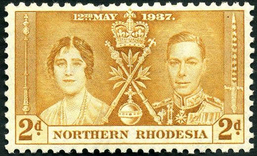 Rodesia do Norte (Protetorado Britanico) - 1937 - Coroacao Jorge VI - 2D