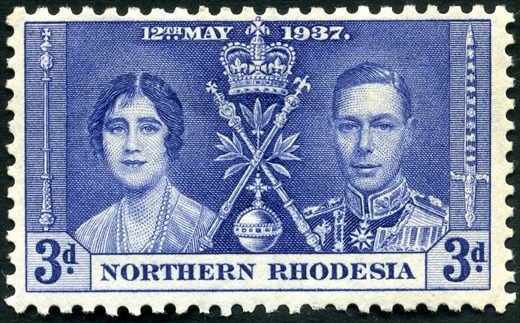 Rodesia do Norte (Protetorado Britanico) - 1937 - Coroacao Jorge VI - 3D