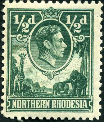 Rodesia do Norte (Protetorado Britanico) - 1938 - Definitivas GKVI - 0.5D