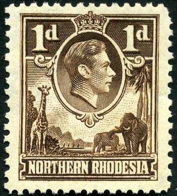 Rodesia do Norte (Protetorado Britanico) - 1938 - Definitivas GKVI - 1D