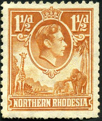Rodesia do Norte (Protetorado Britanico) - 1938 - Definitivas GKVI - 1.5D