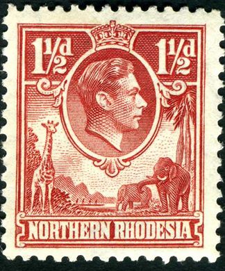 Rodesia do Norte (Protetorado Britanico) - 1938 - Definitivas GKVI - 1.5D