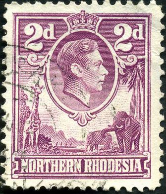 Rodesia do Norte (Protetorado Britanico) - 1938 - Definitivas GKVI - 2D