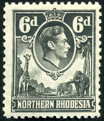 Rodesia do Norte (Protetorado Britanico) - 1938 - Definitivas GKVI - 6D