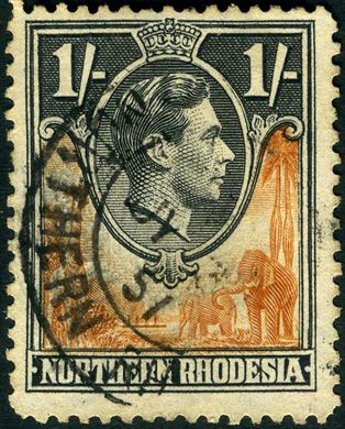 Rodesia do Norte (Protetorado Britanico) - 1938 - Definitivas GKVI - 1S