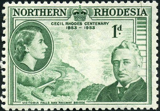 Rodesia do Norte (Protetorado Britanico) - 1953 - Centenario Cecil Rhodes - 1D