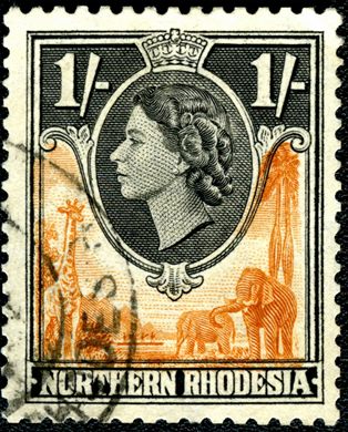 Rodesia do Norte (Protetorado Britanico) - 1953 - Definitivas Fauna - 1S