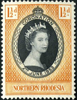 Rodesia do Norte (Protetorado Britanico) - 1953 - Coroacao Isabel II - 1.5D
