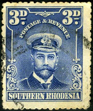 Rodesia do Sul - 1924 - Definitiva Jorge V - 3D