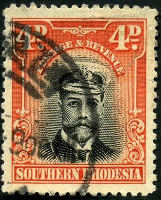Rodesia do Sul - 1924 - Definitiva Jorge V - 4D