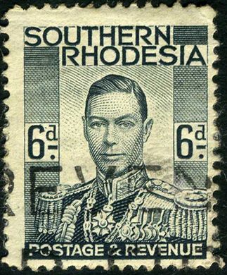 Rodesia do Sul - 1937 - Definitiva Jorge VI - 6D