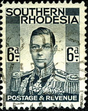 Rodesia do Sul - 1937 - Definitiva Jorge VI - 6D