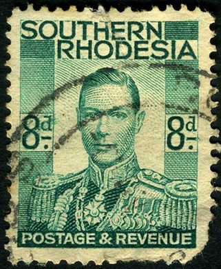 Rodesia do Sul - 1937 - Definitiva Jorge VI - 8D