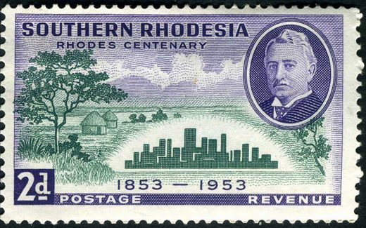 Rodesia do Sul - 1953 - Centenario de Rhodes - 2D