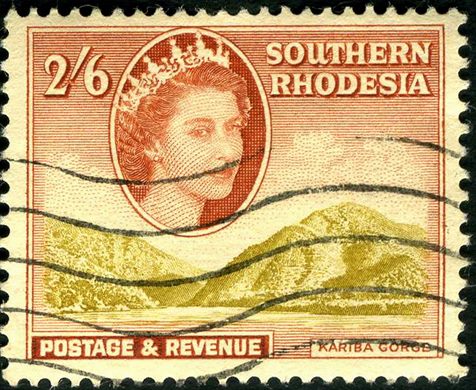 Rodesia do Sul - 1953 - Definitiva QEII - 2Sh6D