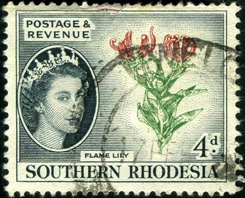Rodesia do Sul - 1953 - Definitiva QEII - 4D