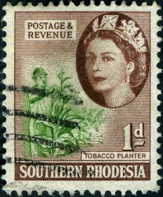 Rodesia do Sul - 1953 - Definitiva QEII - 1D