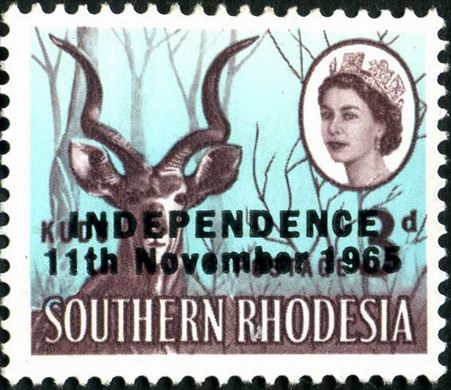Rodesia do Sul - 1966 - Sobrecarga Independencia - 3D