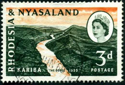 Rodesia e Niassalandia - 1955 - Centenario Livingstone - 3D