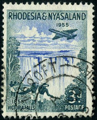 Rodesia e Niassalandia - 1955 - Centenario Livingstone - 3D