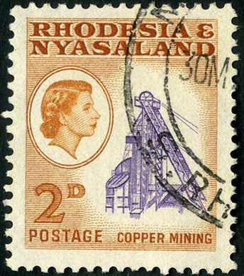 Rodesia e Niassalandia - 1959 - Definitivos - 2D