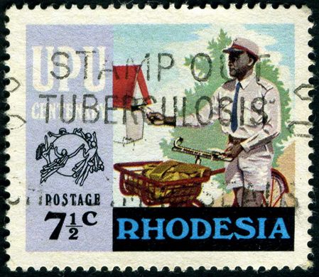 Rodesia - 1974 - Centenario UPU - 7.5C
