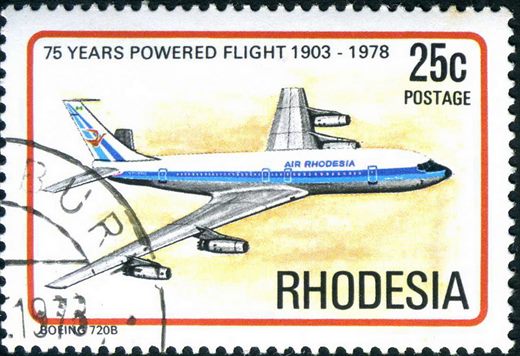 Rodesia - 1978 - 75 Anos Aviacao - 25C