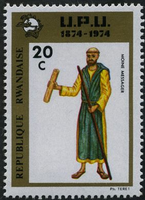 Ruanda - 1974 - Centenario UPU - 20C