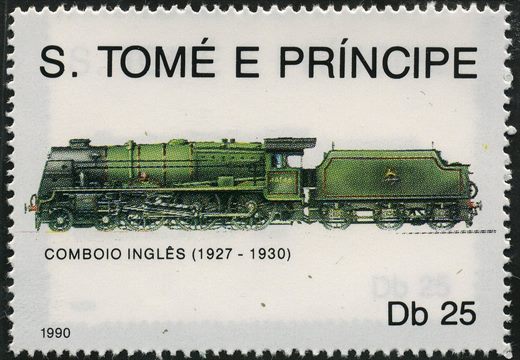 Sao Tome e Principe - 1990 - Comboios - Db25