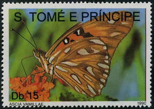 Sao Tome e Principe - 1990 - Borboletas - Db15
