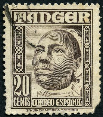 Tanger (Correio Espanhol) - 1948 - Nativos e Vistas Tipo Indigena - 20Cts