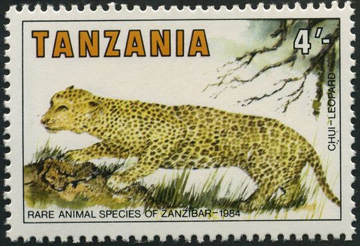 Tanzania - 1984 - Especies Raras de Zanzibar - 4Sh