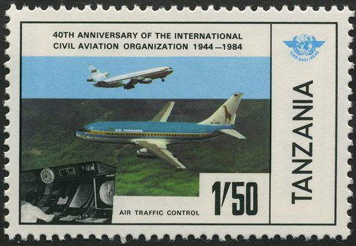 Tanzania - 1984 - OACI - 1Sh50