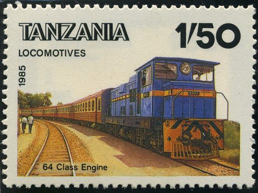Tanzania - 1985 - Locomotivas - 1Sh50