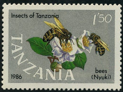 Tanzania - 1986 - Insetos - 1Sh50