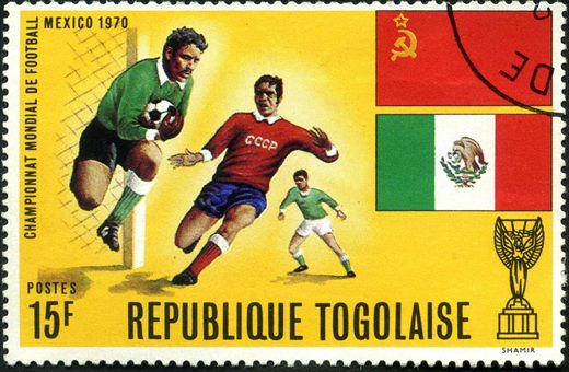 Togo - 1970 - Copa do Mundo Mexico - 15F
