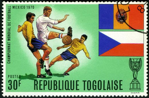 Togo - 1970 - Copa do Mundo Mexico - 30F